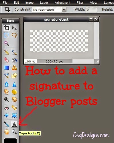 How to add a signature to Blogger posts
